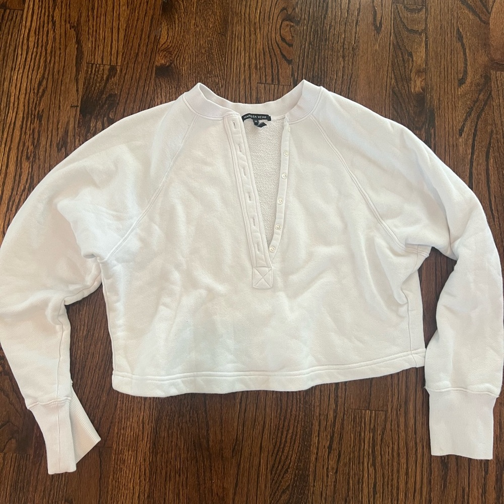 Marissa Webb white pullover sweatshirt